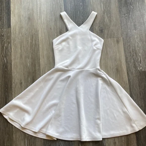 aqua by aqua skater dress Aqua | Dresses | Aqua White Halter Style Skater Dress
